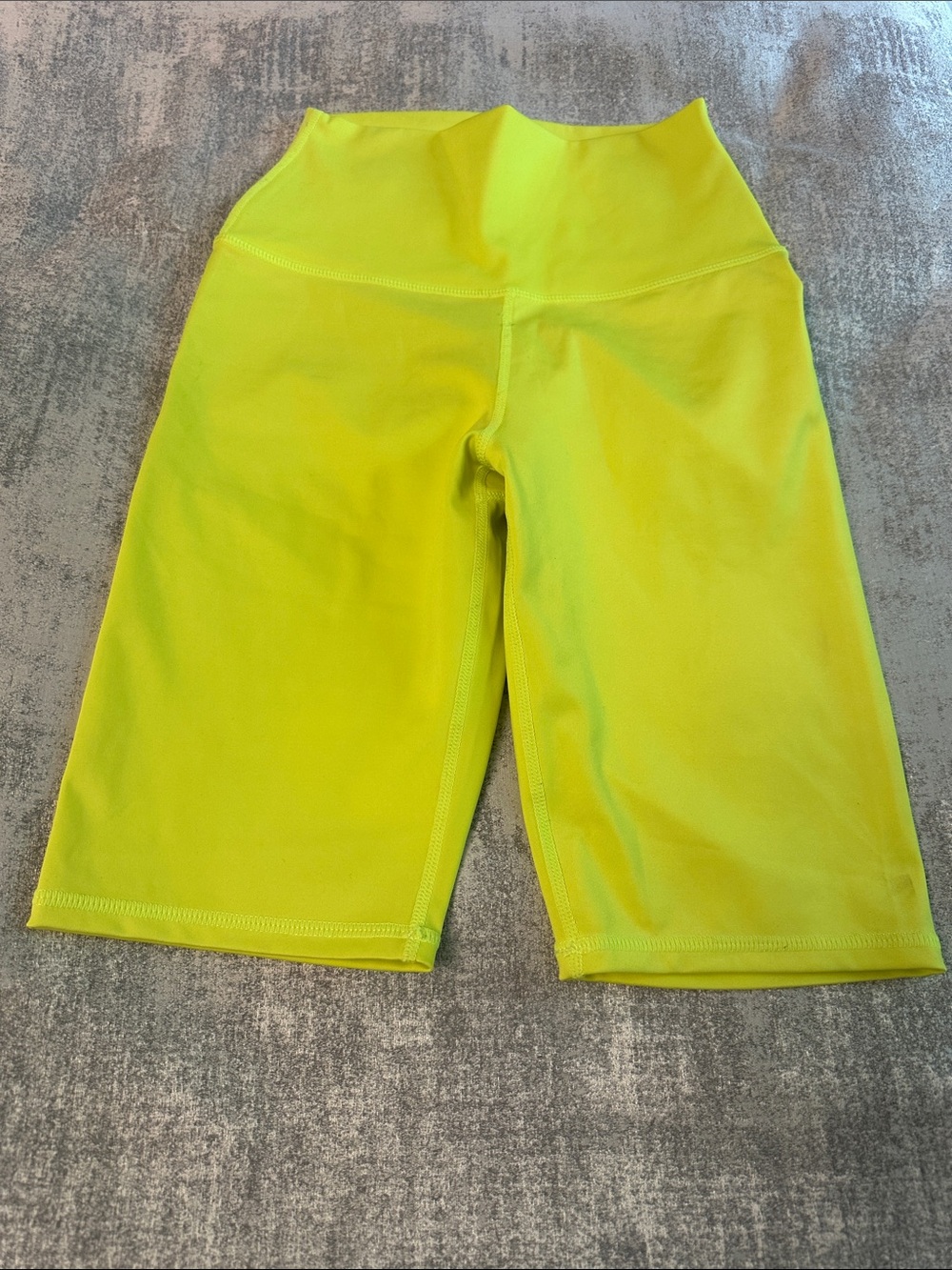 Alice + Olivia Neon Yellow Athletic Bike Shorts